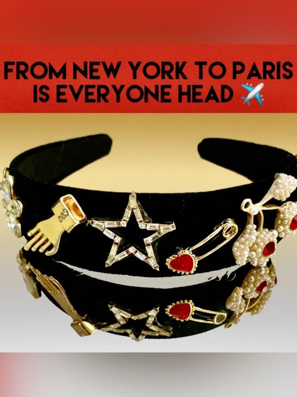 Unique & Stylish “Dolce Gabbana Style” Glamorous Headband PRICE FIRM